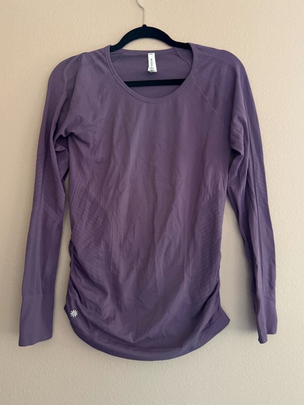 Athleta, Purple/Lavender, Long sleeve Athletic top, Women's M